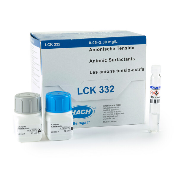 Anionic Surfactants, Cuvette Test 0.05-2.0 mg/L, 25 Tests