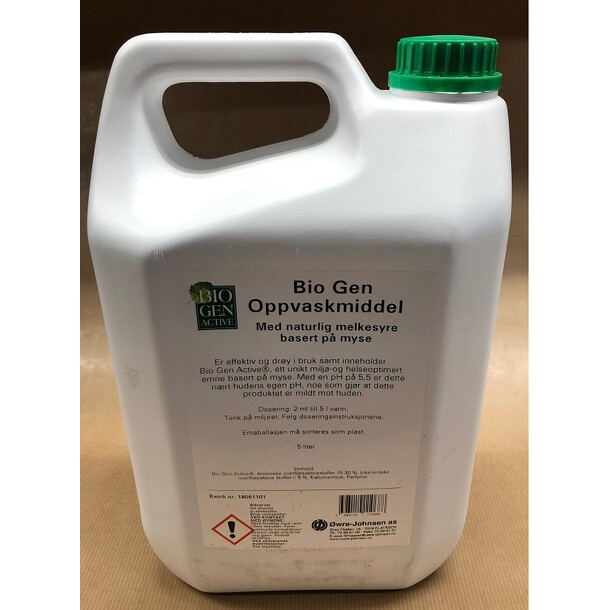 BioGen Active Oppvaskmiddel 5 liter