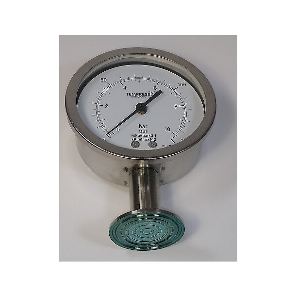 Tempress membran-manometer100mm, A33 -1/3bar,  TR7610,  Sol-gel coated