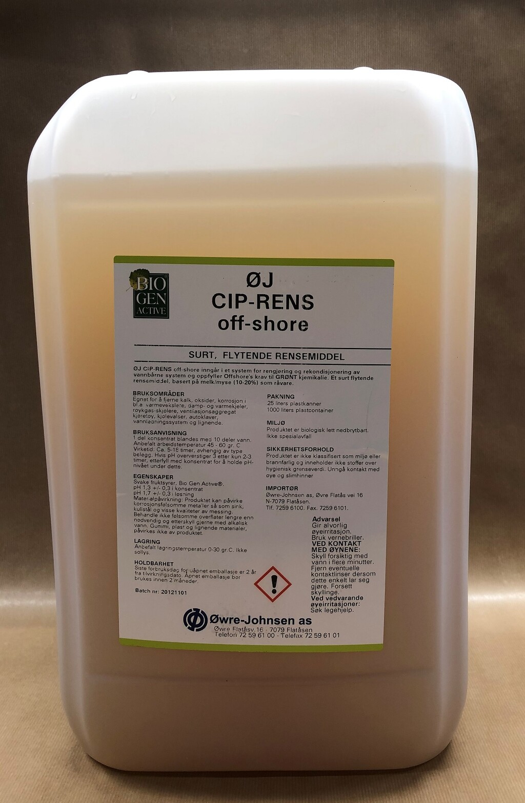 ØJ Cip-Rens Offshore 25 liter - Øwre-Johnsen AS