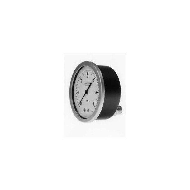 Tempress manometer 63mm, A09, bak 0/25bar, R1/4" uttak bak 