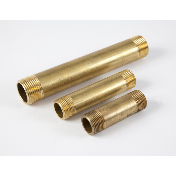 Pass-stykke messing L=260 mm for DN25 måler, Q3 = 6,3 
