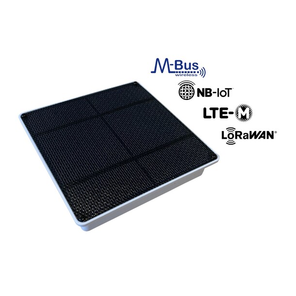Solcelledrevet wM-Bus Lobaro Gateway For batteriløs fangst av timedata. Solar