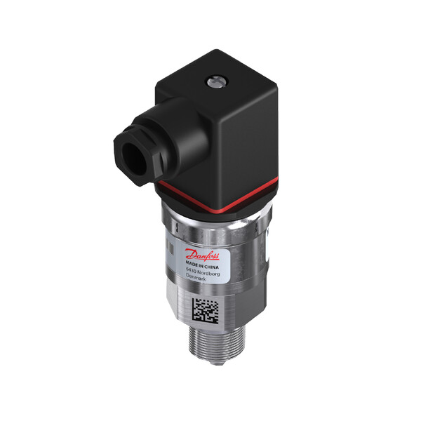 Danfoss trykktransmitter AKS 33, 1/4" -1/12bar, 4-20mA, plugg 