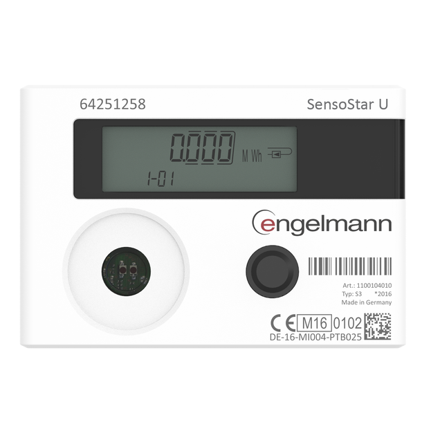 Sensostar U, Energim. Ultralyd - M-Bus DN20 - R1 x 130 mm - 1,5 m³/h