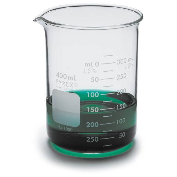 Begerglass 400mL Lav type, glass Glass 