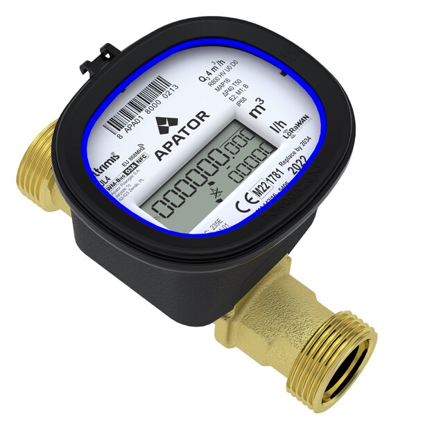 Apator Ultrimis M 4,0 DN20, R250, T50 3/4 x L190mm, LoRaWan/wM-Bus,Messing 