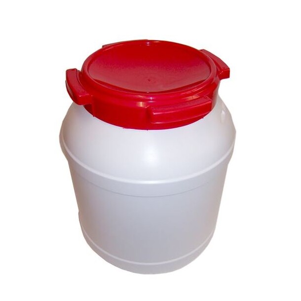 Prøvebeholder 25 liter med lokk For prøvetaking 