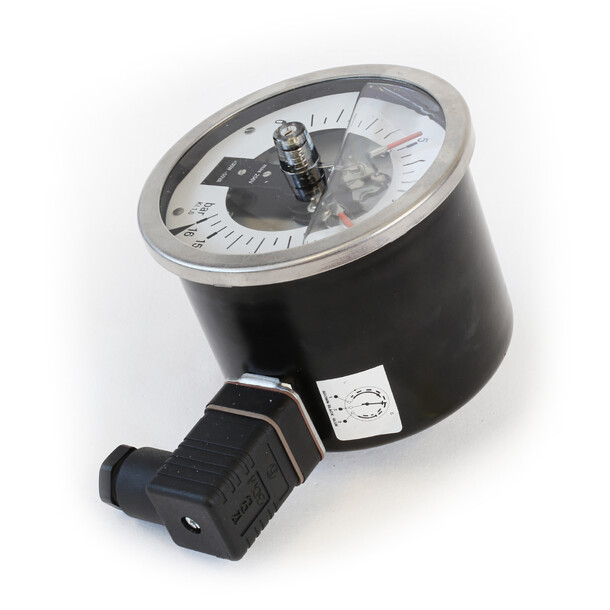 Tempress kont.manom. A14,DN100, 1/2" ned 0/25bar, KMG-21, 1 x min/ 1 x max slutte 