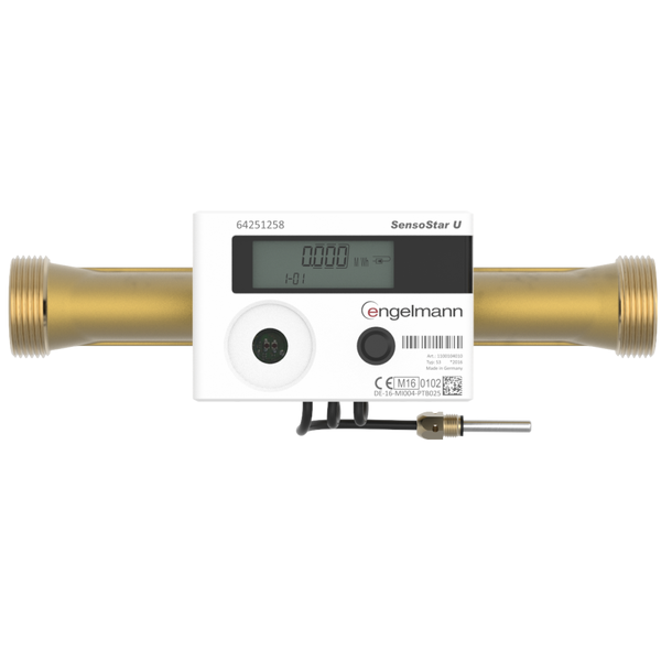 Sensostar U, Energim. Ultralyd DN40 - R1 1/2 x 300mm - 10 m³/h -Kjøling