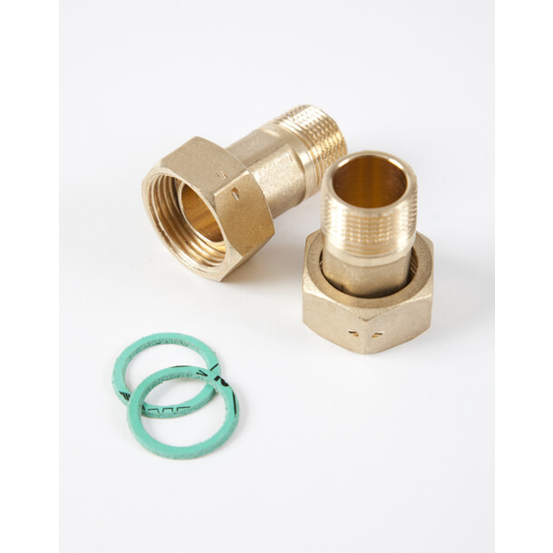 Kuplingsett (2 stk) m/pakninger For vannmåler 1 1/4" 