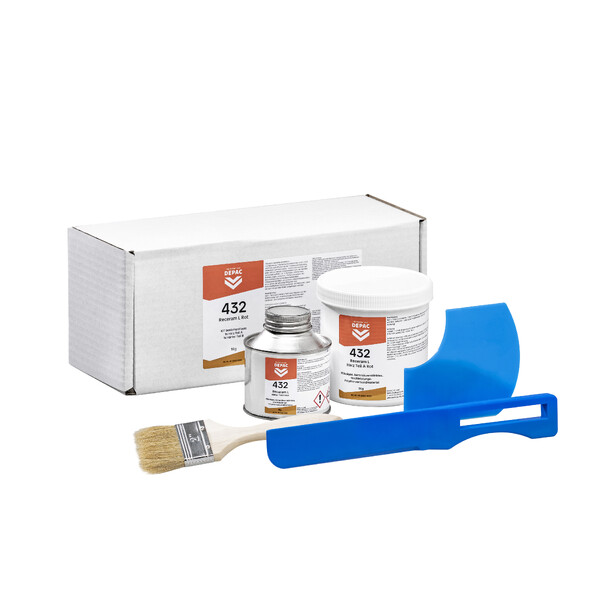 Depac metallkompositt C432, rød 1 kg forpakning 