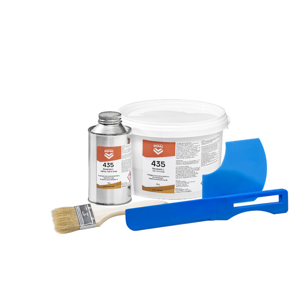 Depac metallkompositt C435,  grå 1 kg forpakning 