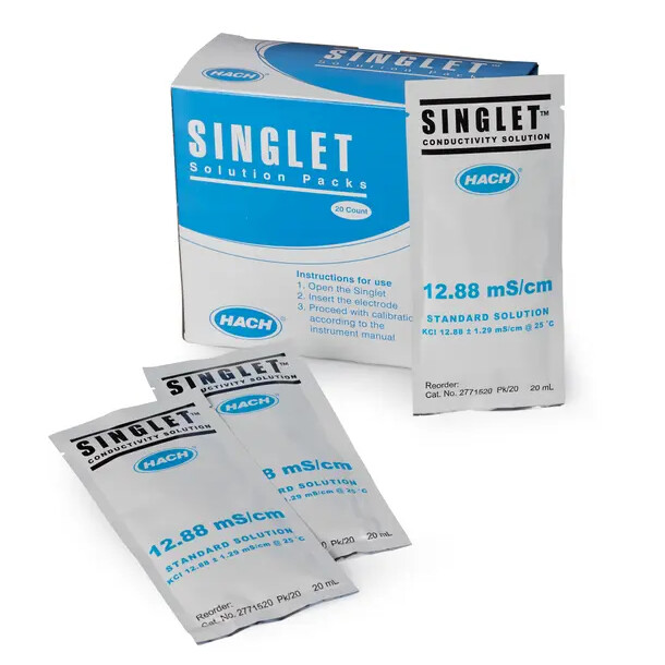 Singlet, Conductivity Standard 12,88 mS/cm, KCl, 20 mL, pk/20 