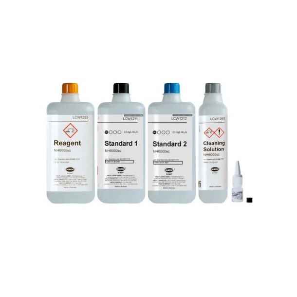 NH6000sc Reagent set for range 1 Range 0.02 - 5.0 mg/L NH4-N 