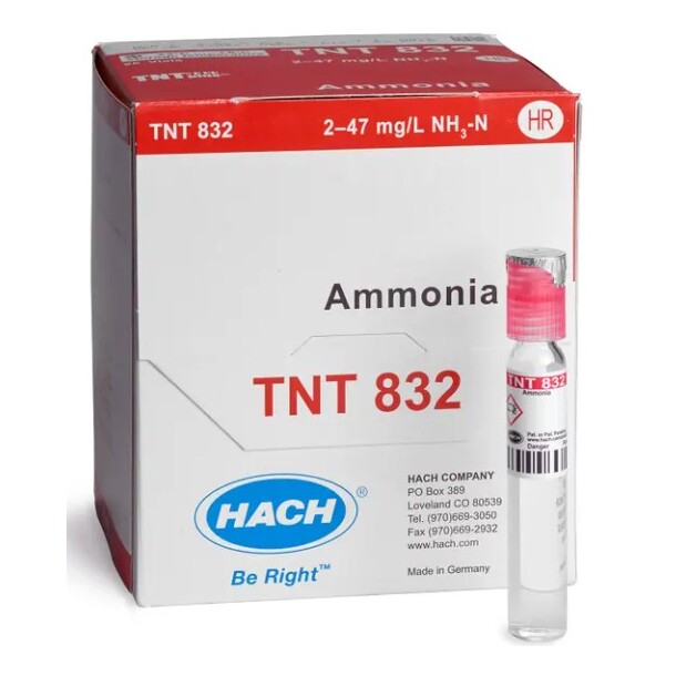 Ammonium Vial Test HR 2.0-47.0 mg/L NH3-N PK/25 