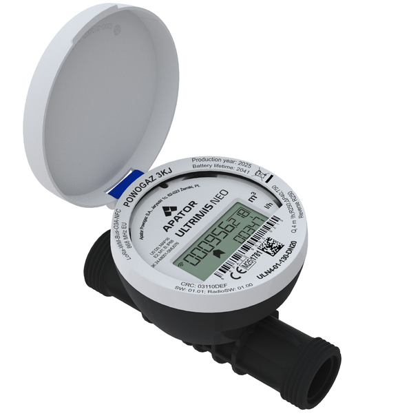 Apator Ultrimis NEO,  DN20, R250,T50 3/4 x 130mm, LoRaWan/ wM-Bus, Kompositt 