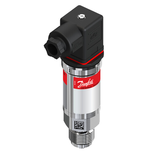 Danfoss trykktransmitter MBS 3200, R1/2" -1/3 bar, 4-20mA, plugg IP65, max 125grC 