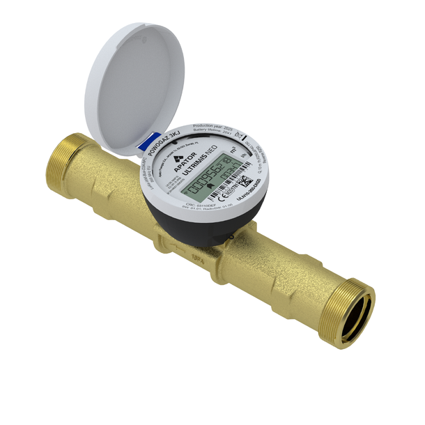 Apator Ultrimis NEO, DN25, R250, T50 1" x L260mm, LoRaWan/wM-Bus, messing 