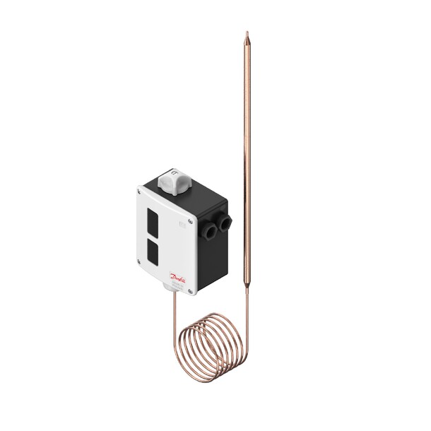 Danfoss termostat RT108 30/140grC,2mtr kap.rør,føler Ø9,5x410mm 