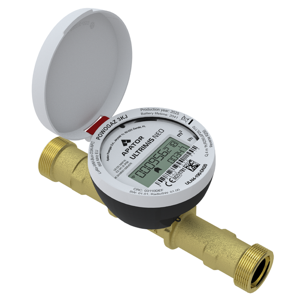 Apator Ultrimis NEO DN20, R250, T70 3/4 x L190mm, wM-Bus, messing 