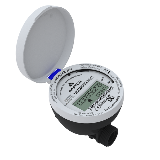 Ultrimis NEO,  DN15, R250, T50 1/2 x L80mm, LoRaWan/ wM-Bus,  kompositt 