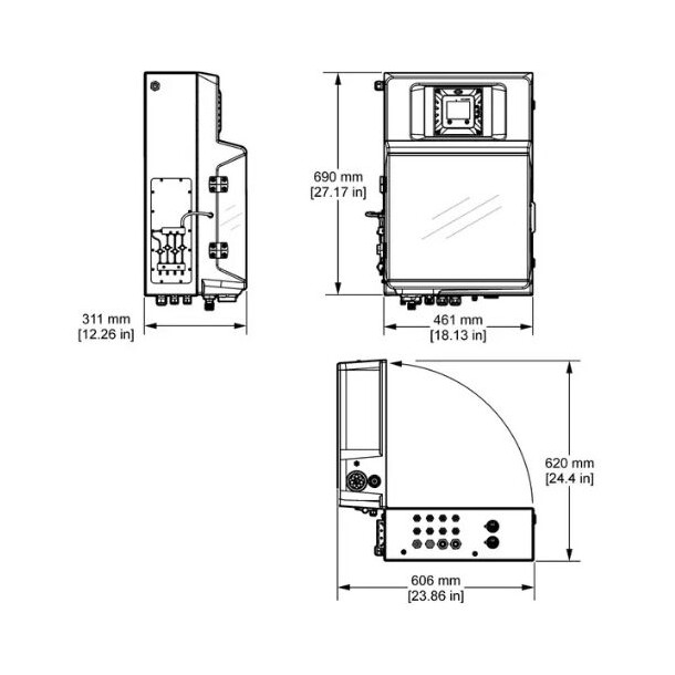 EZ1001sc Aluminium Analysator, Al III 0-150 µg/L 1-kanal, 4-20mA 