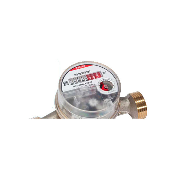 Picoflux vannmåler S110 EFW  (90grC) 1/2" x L110mm,  Horisontal/vertikal 