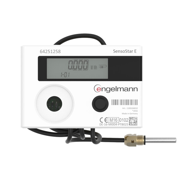 Sensostar E, Energimåler-Modbus-Gly/Eth DN20 - R3/4 X 130mm - 2,5 m³/h 