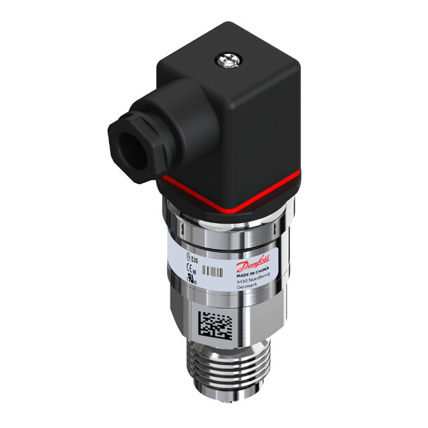 Danfoss trykktransmitter, MBS 3000, 1/2" -125bar, plugg IP65 