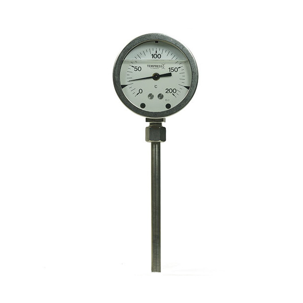 Tempress stavtermometer A78, DN100 0/100grC, Ø13 x L200mm 
