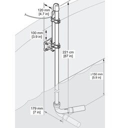 Armatur For Neddykking Av Sensor For Solitax SC &amp; TSS 10cm