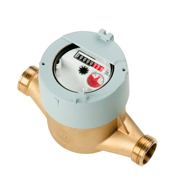 Elster husvannmåler V200 , Ringstempel R3/4" x L190mm,  Horisontal/ Vertikal 
