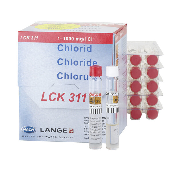 Chloride Cuvette Test 1-70 / 70-1000 mg/L Cl, 24 Tests
