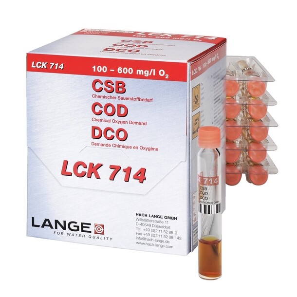 Cod Cuvette Test 100-600 mg/L O2, 25 Tests