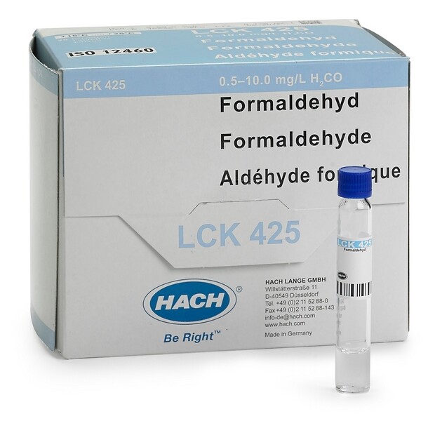 FormAldehyde Cuvette Test - ISO 12460, 0.5-10 mg/L H2Co