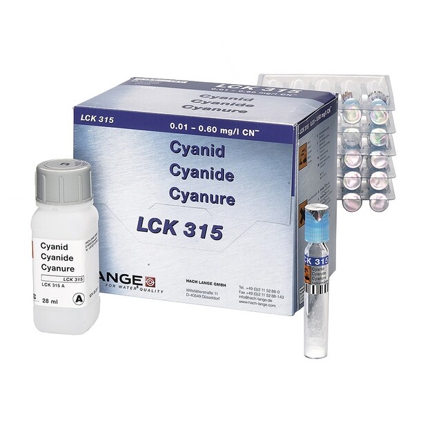 Cyanide Cuvette Test 0.01-0.6 mg/L Cn, 25 Tests