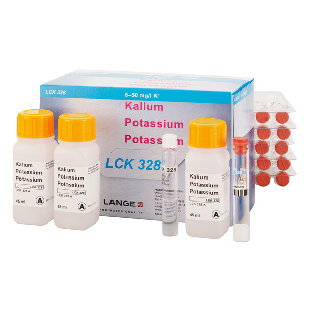 Potassium Cuvette Test 8-50 mg/L K, 24 Tests