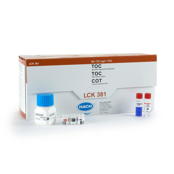 TOC Cuvette Test Difference Method) 60-735 mg/L C,25Tests