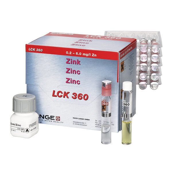 Zinc Cuvette Test 0.2-6.0 mg/L Zn, 24 Tests