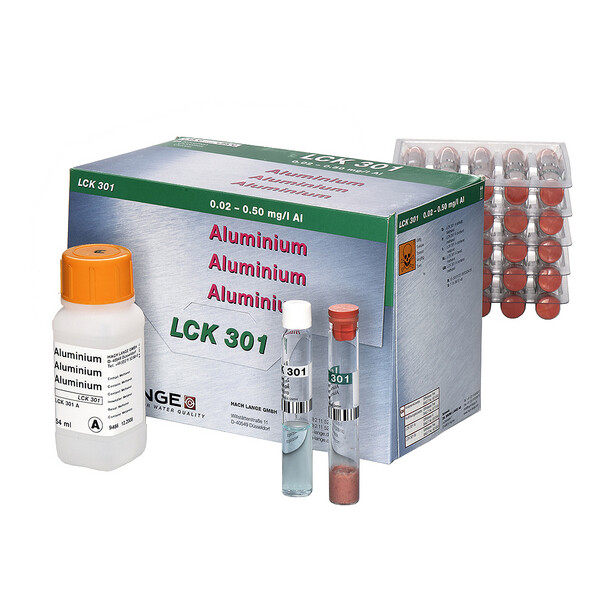 Aluminium Kyvettetest, 0.02 - 0.5 mg/l A 24 pk