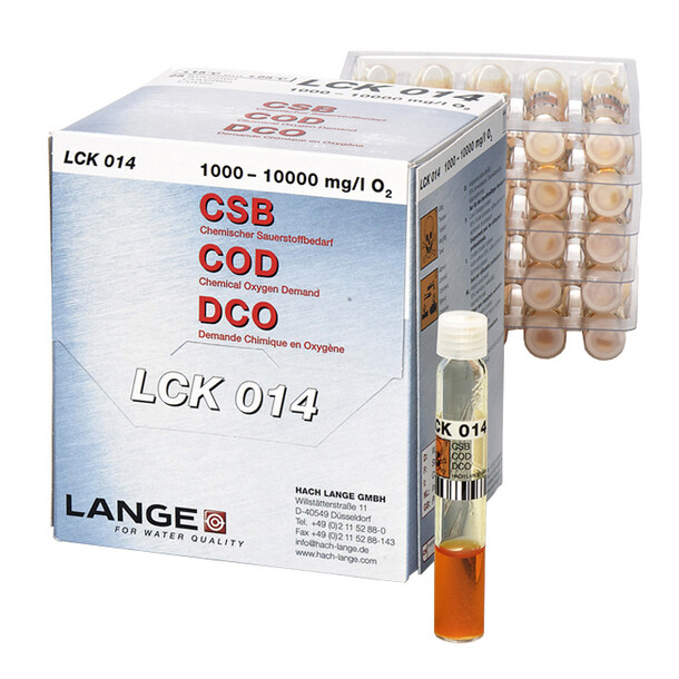 Cod Cuvette Test 1,000-10,000 mg/L O2, 25 Tests