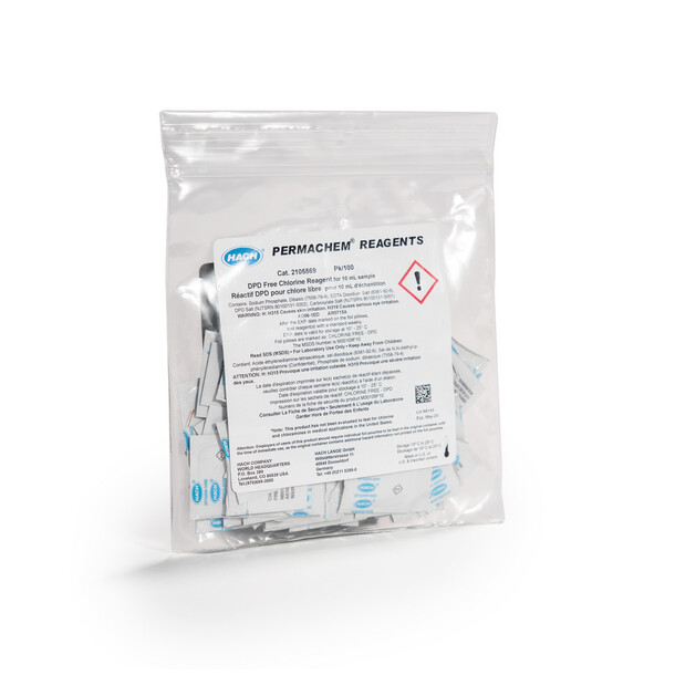 DPD - Fri klor 0.02 - 2.0 mg/l 10 ml Sample
