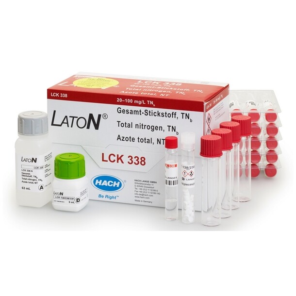 Laton Total Nitrogen Kyvettetest 20 - 100 mg/l TN, 25 pk