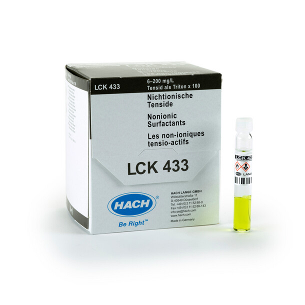 Nonionic Surfactants Cuvette Test 6-200 mg/L, 25 Tests
