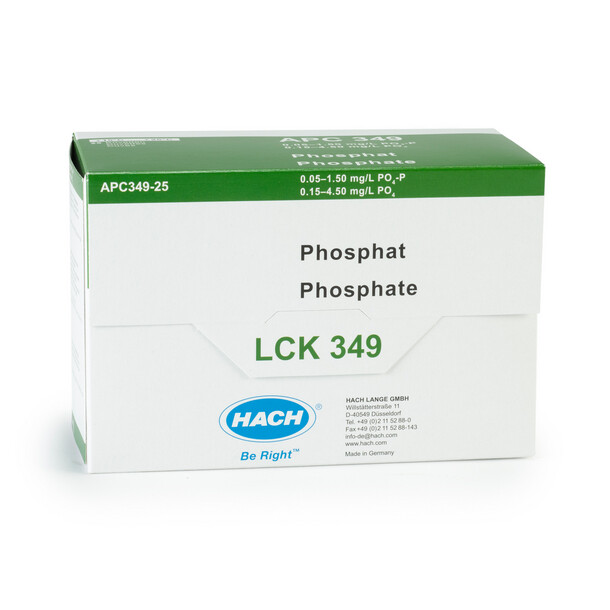 Phosphate Kyvettetest 0.015 - 1.5 mg/l PO4-P, 25 pk