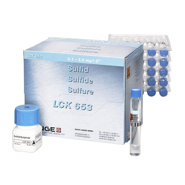 Sulphide Cuvette Test 0.1-2.0 mg/L S2-, 25 Tests