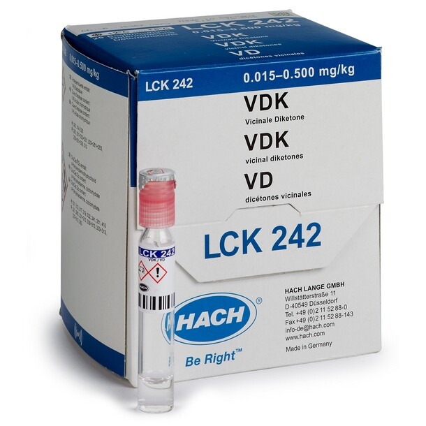 Vicinal Diketones Cuvette Test 0.015-0.5 mg/Kg Diacetyl, 25